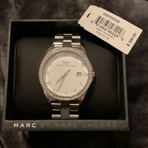 Marc Jacobs MBM3044 Pave Silver Tone Watch